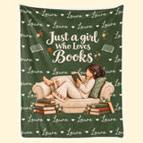Personalized Book Lover Name Blanket – Stories I Carried