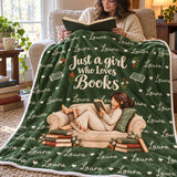 Personalized Book Lover Name Blanket – Stories I Carried