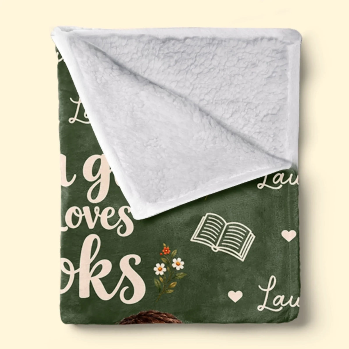 Personalized Book Lover Name Blanket – Stories I Carried