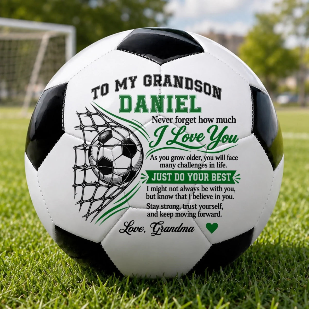 Personalized Soccer Ball for Grandson – Always Believe in Yourself