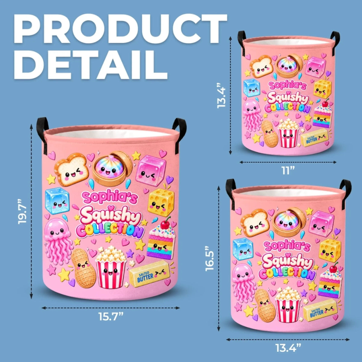 Personalized Squishy Storage Basket – Squish More, Worry Less