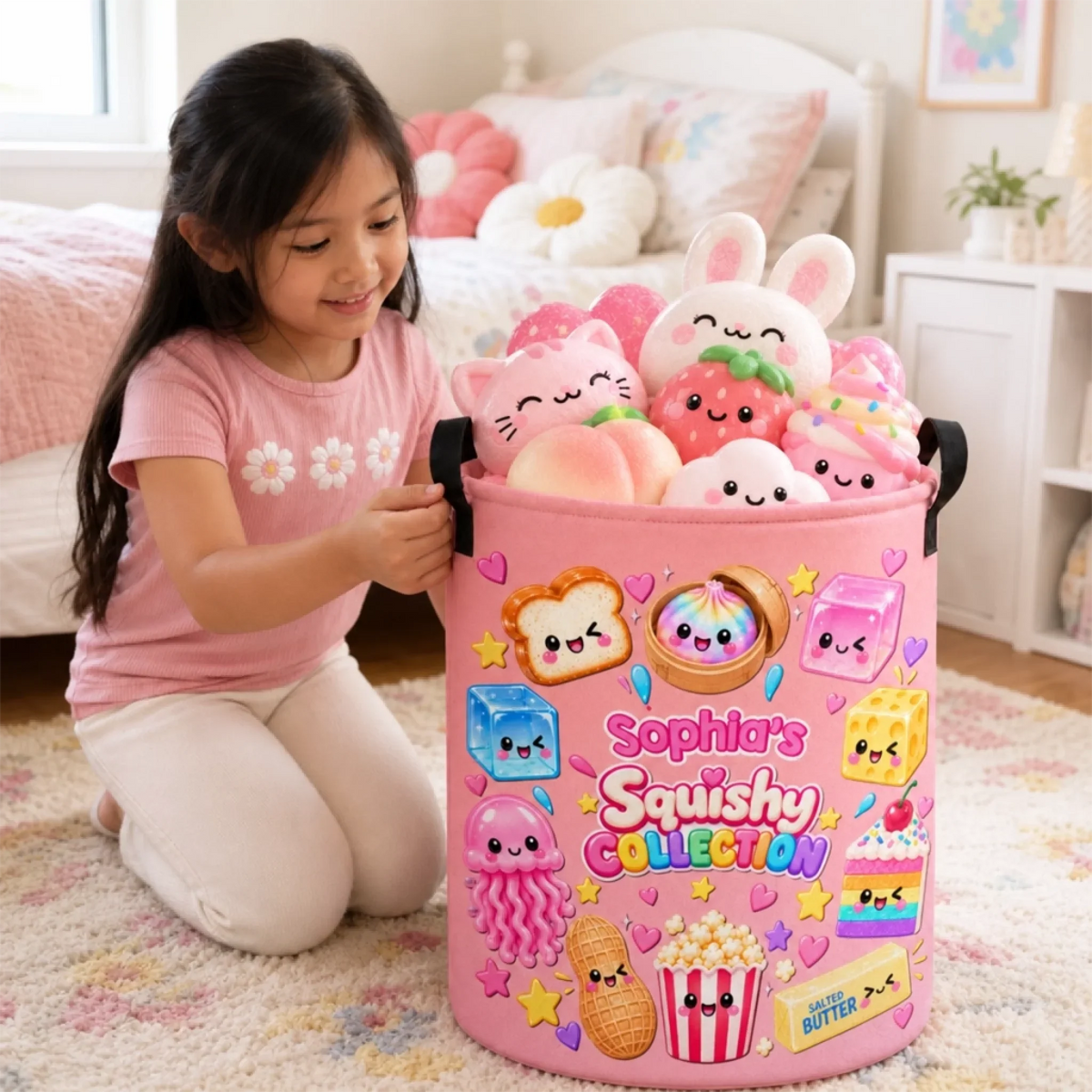 Personalized Squishy Storage Basket – Squish More, Worry Less
