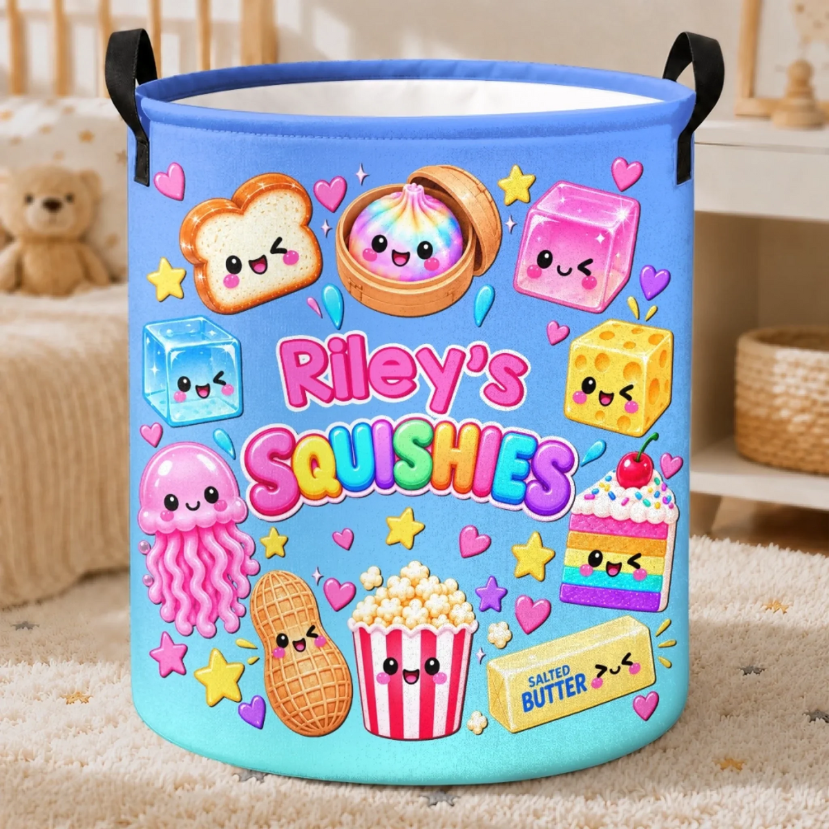 Personalized Squishy Storage Basket – Squish More, Worry Less