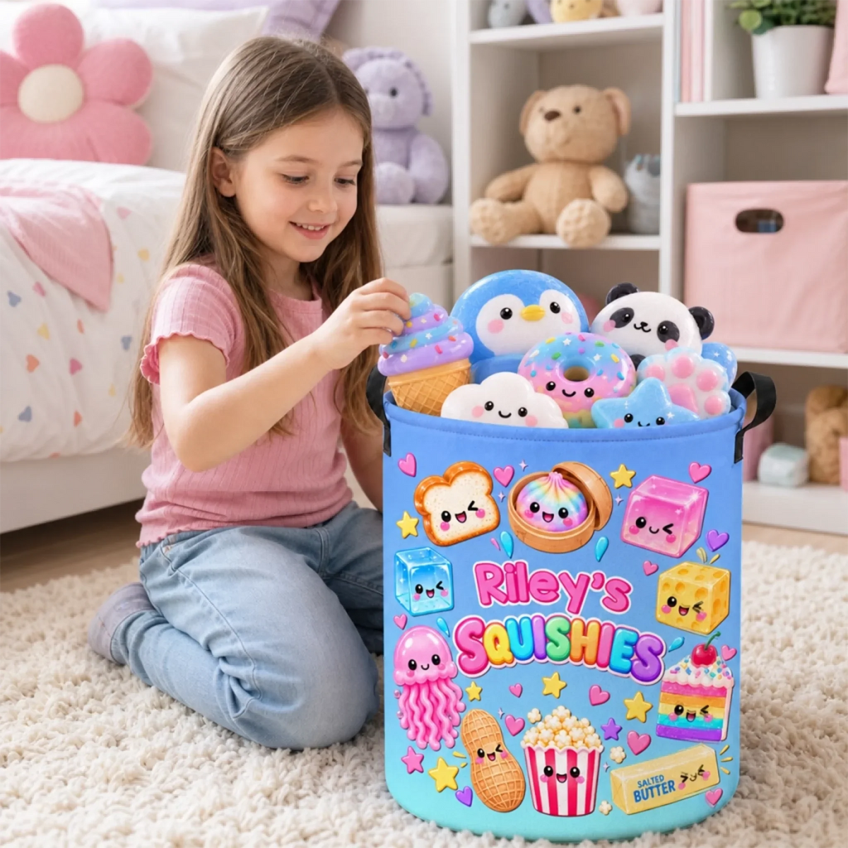 Personalized Squishy Storage Basket – Squish More, Worry Less