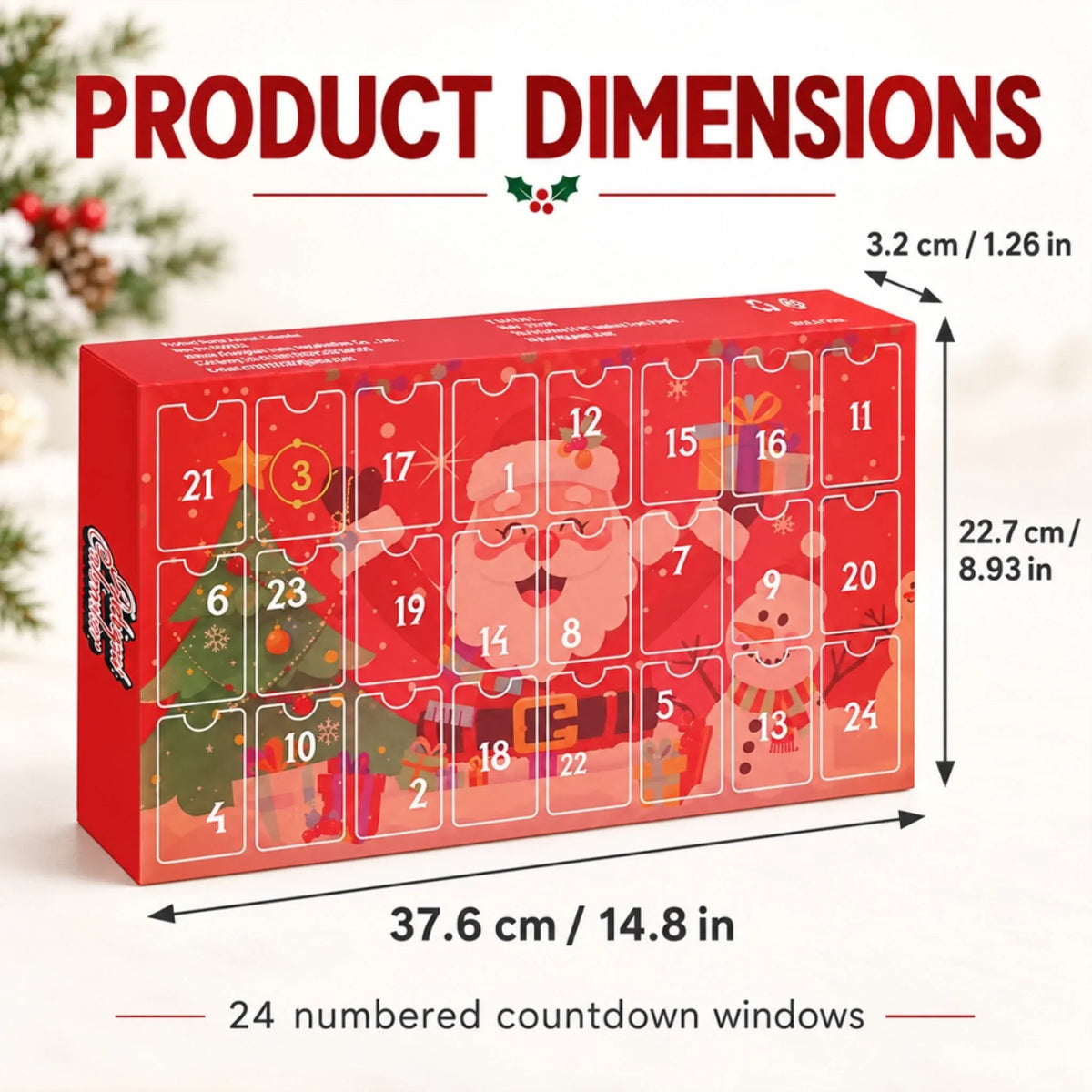 Christmas Countdown Keychain Advent Calendar – 24 Festive Charms