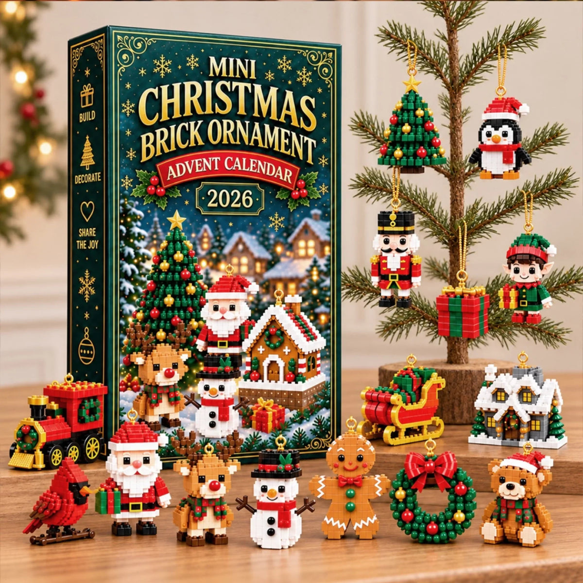 Christmas Brick Ornament Advent Calendar – 24 Mini Builds