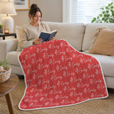Personalized Birth Flower Name Blanket – A Little More Personal