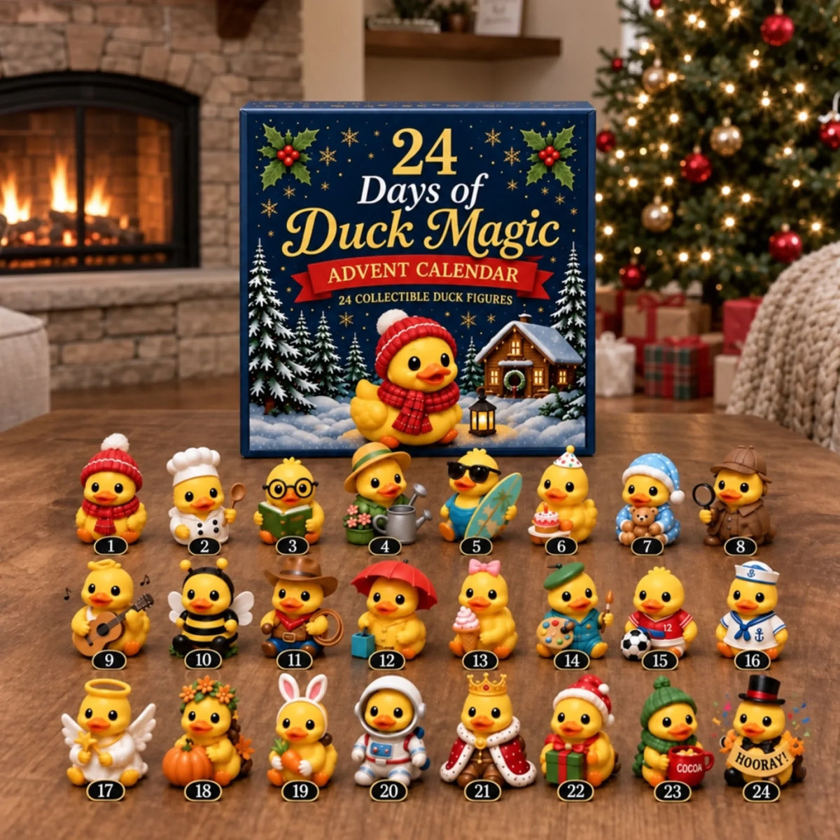 Duck Magic Christmas Advent Calendar – 24 Collectible Mini Ducks