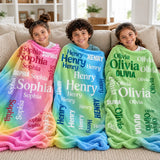 Personalized Name Word-Art Blanket – Little Trouble Maker