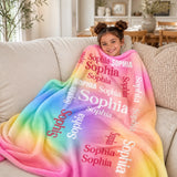 Personalized Name Word-Art Blanket – Little Trouble Maker