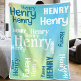 Personalized Name Word-Art Blanket – Little Trouble Maker