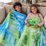 Personalized Name Word-Art Blanket – Little Trouble Maker