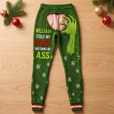 Stole My Heart Personalized Funny Christmas Leggings