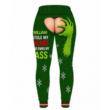 Stole My Heart Personalized Funny Christmas Leggings