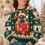 Custom Pet Photo Gift Box Ugly Christmas Sweater