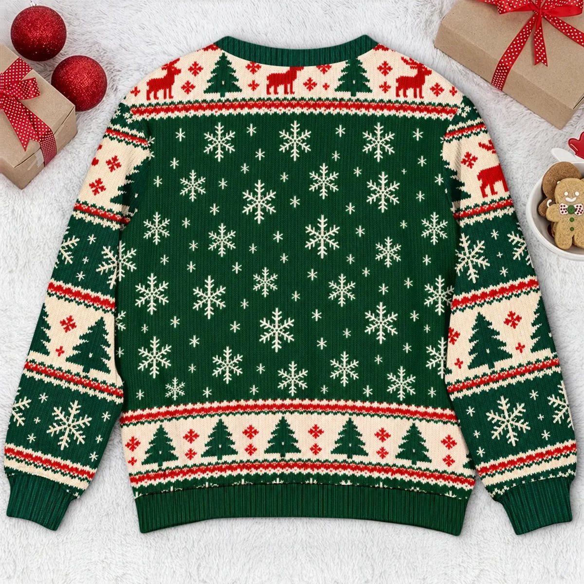 Custom Pet Photo Gift Box Ugly Christmas Sweater