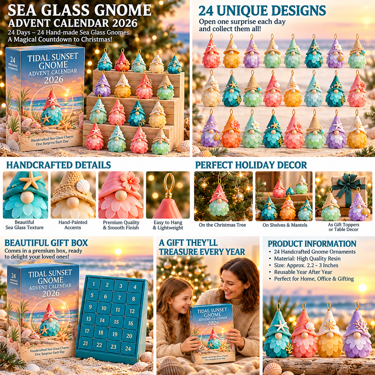 Sea Glass Gnome Advent Calendar 2026