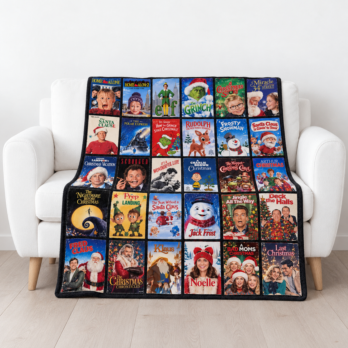 Classic Christmas Movie Memories Blanket