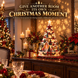 Christmas Village Lightscape Tree – 3D Tabletop Tree with Room Projection
