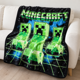 Creeper Galaxy Friends Throw Blanket