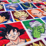 Retro Anime-Inspired Colorful Comic Portrait Collage Blanket