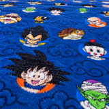 Blue Galaxy Adventure Heroes and Legendary Warriors Blanket