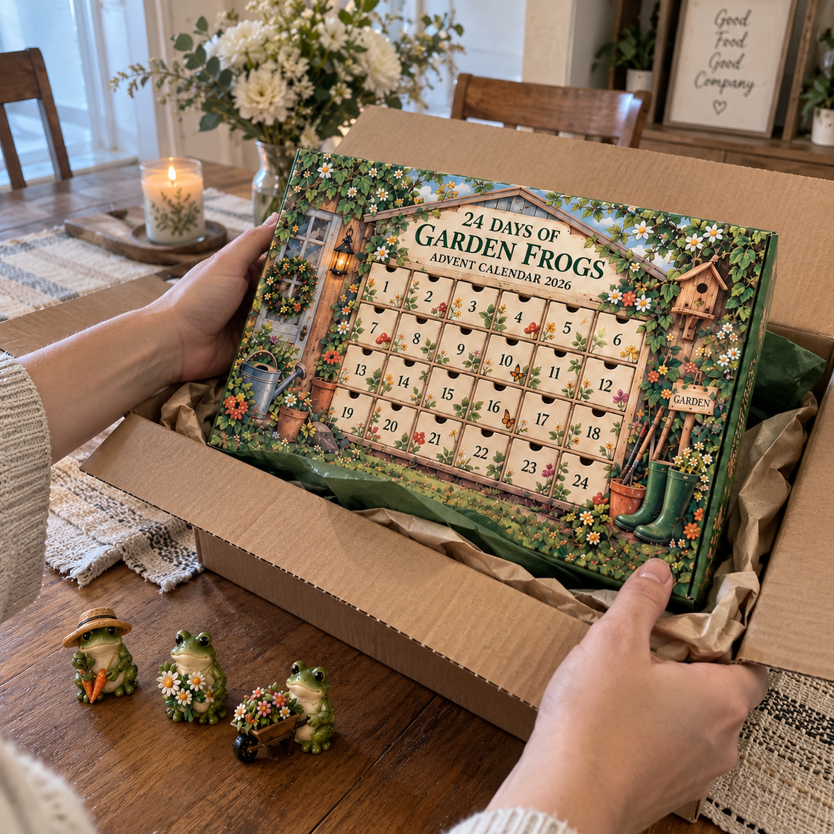 Garden Frog Advent Calendar – 24 Little Frog Friends