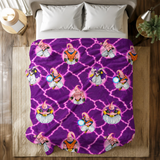 Purple Lightning Power Battle and Epic Warrior Legends Blanket