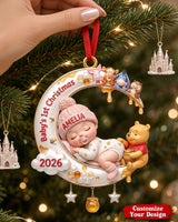 A Little Dreamer's First Christmas Personalized Baby Ornament