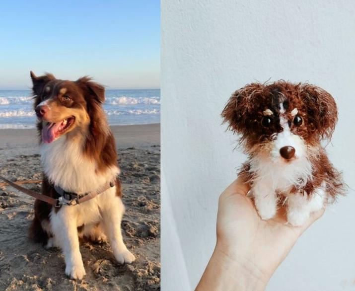 Craftzily - Custom Crochet Dog, Custom Stuffed Dog, Crochet Pet Memorial