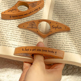 Personalized Wooden Book Page Holder – Just One More Page