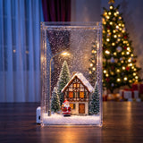 Snowfall Glow Lamp – Christmas Winter Scene Night Light