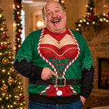 Funny Holiday Elf Personalized All-Over-Print Sweatshirt