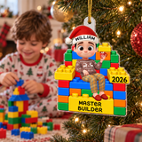 Personalized Family Acrylic Ornament – Building Joy All Season Long