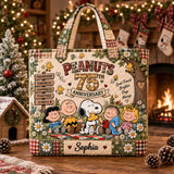 Celebrate 75 Years Of Friendship Personalized Quilted Tote Bag