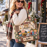 Celebrate 75 Years Of Friendship Personalized Quilted Tote Bag