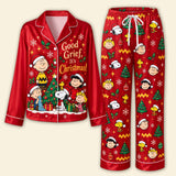 Good Grief It's Christmas Button-Up Pajamas