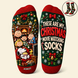 Christmas Movie Watching Personalized Socks