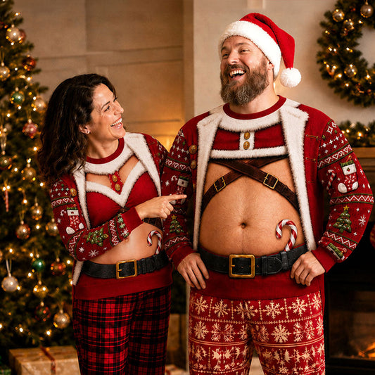 Santa Body Personalized Funny Ugly Christmas Sweatshirt