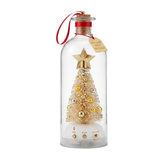 Record-a-Message Christmas Tree in a Bottle – Voice Keepsake – Gold