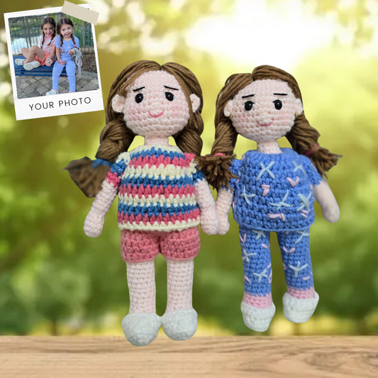 Craftzily - Personalized Doll Look a like Doll Portrait Amigurumi Doll Crochet
