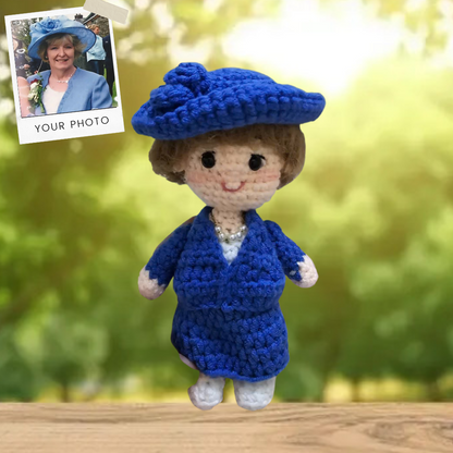 Craftzily - Wiffe Birthday Gift, Crochet Doll from photo, Girlfriend Custom Gift, Custom Crochet Portrait