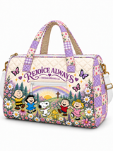 Rejoice Always Personalized Quilted Duffle Bag
