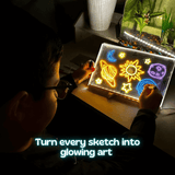 Glow LED Drawing Board for Kids – Reusable Light-Up Art Board