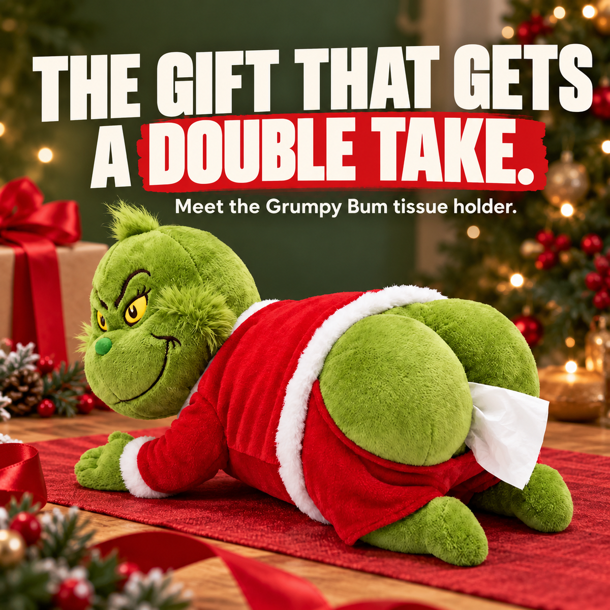 The Grumpy Bum Tissue Holder
