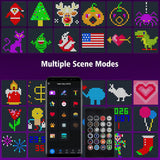 Smart Pixel Christmas Curtain Lights – 400 RGB LEDs, App Control