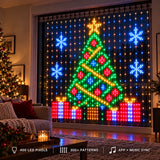 Smart Pixel Christmas Curtain Lights – 400 RGB LEDs, App Control