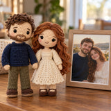 Custom Couple Crochet Dolls from Photo – made from your photo