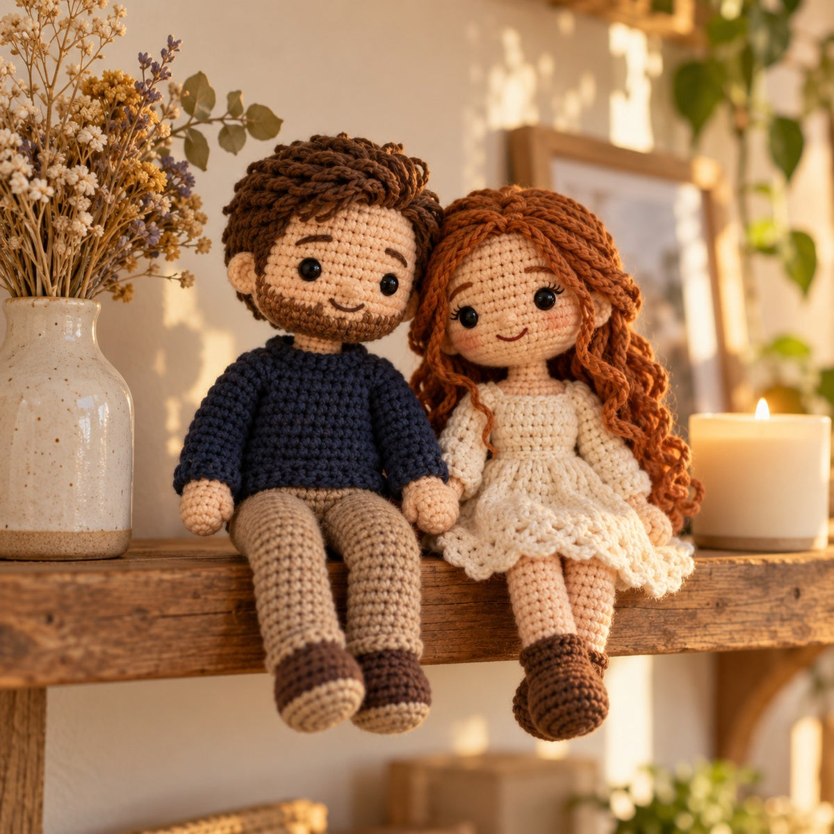 Custom Couple Crochet Dolls from Photo – lifestyle