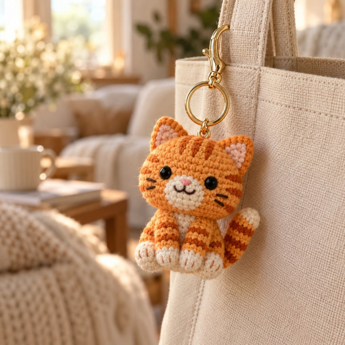 Custom Crochet Keychain from Drawing or Photo – lifestyle